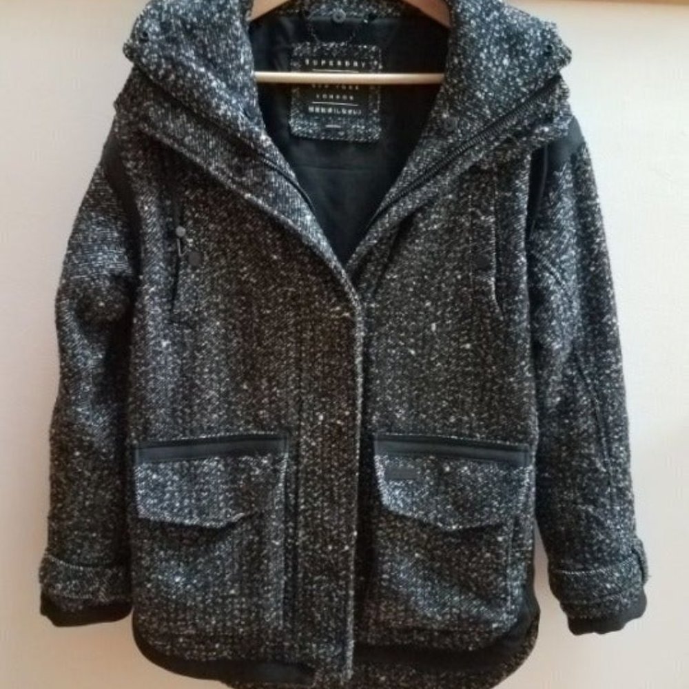 Superdry Hooded Jacket Coat Womens